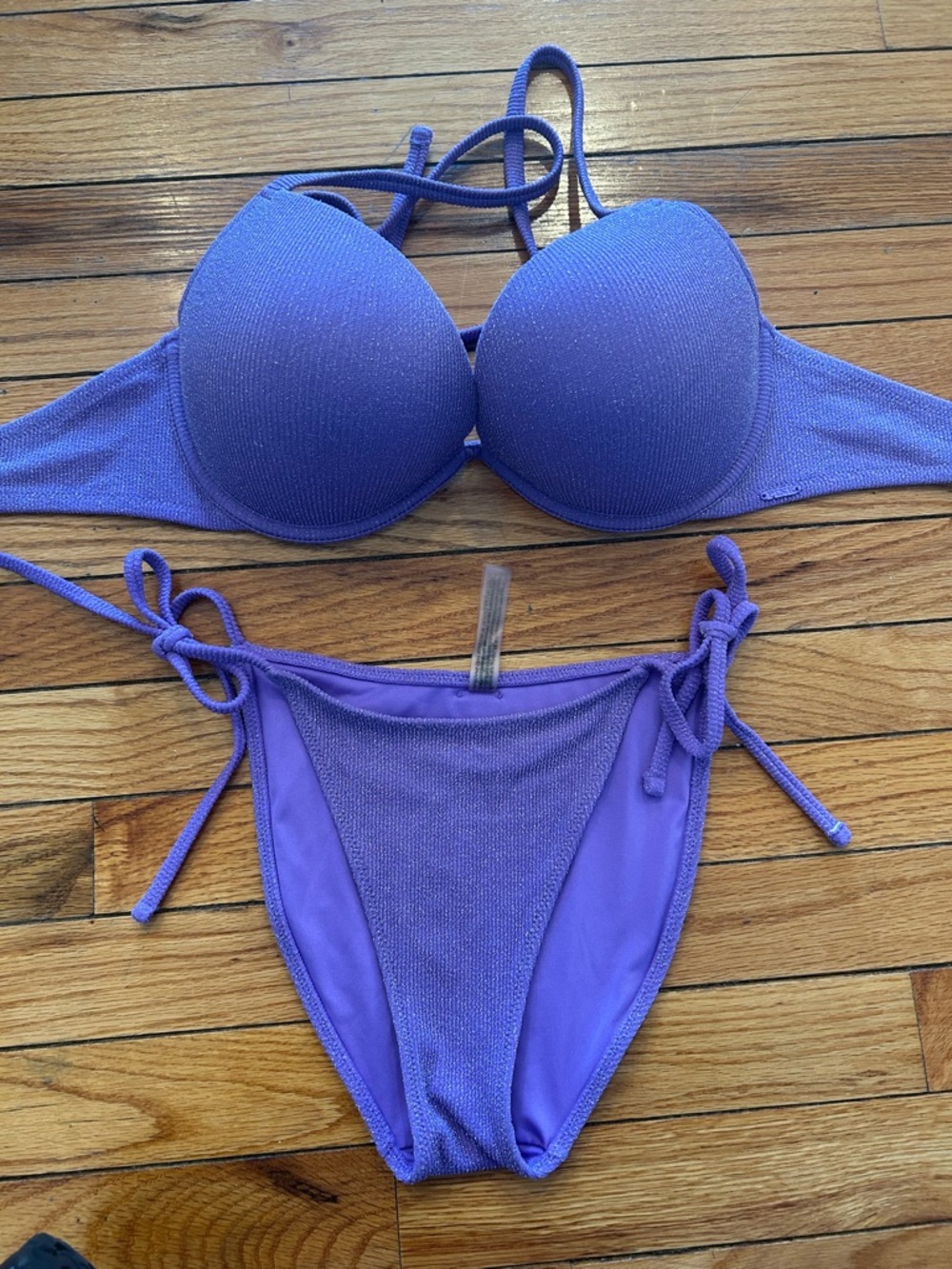 Purple Two-Piece Bikini Set PINK